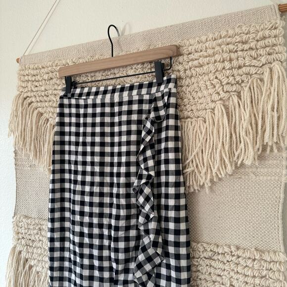 NWT: Majorelle Gingham Midi Skirt - Picture 2 of 6